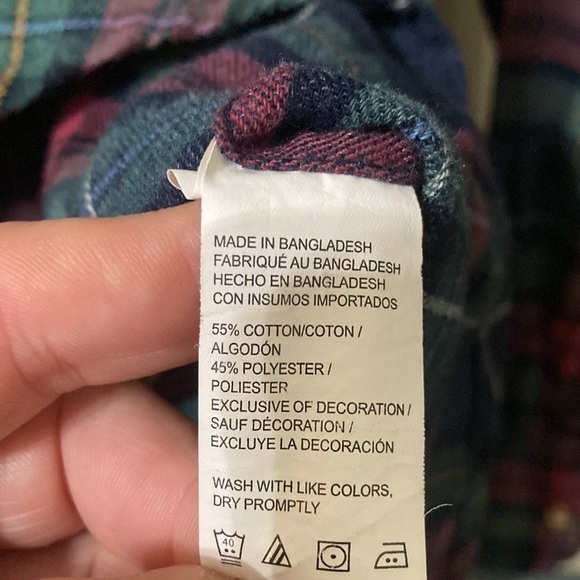 Men’s IZOD flannel button up size Xl - Picture 5 of 5